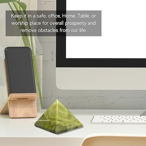 Miniatura 188 de Amazing Gemstone Lapis Lazuli Pyramid Crystal Healing Stones - 2" Great Pyramid Figurine of Natural Stone Pyramid for Meditation, Reiki, Chakra