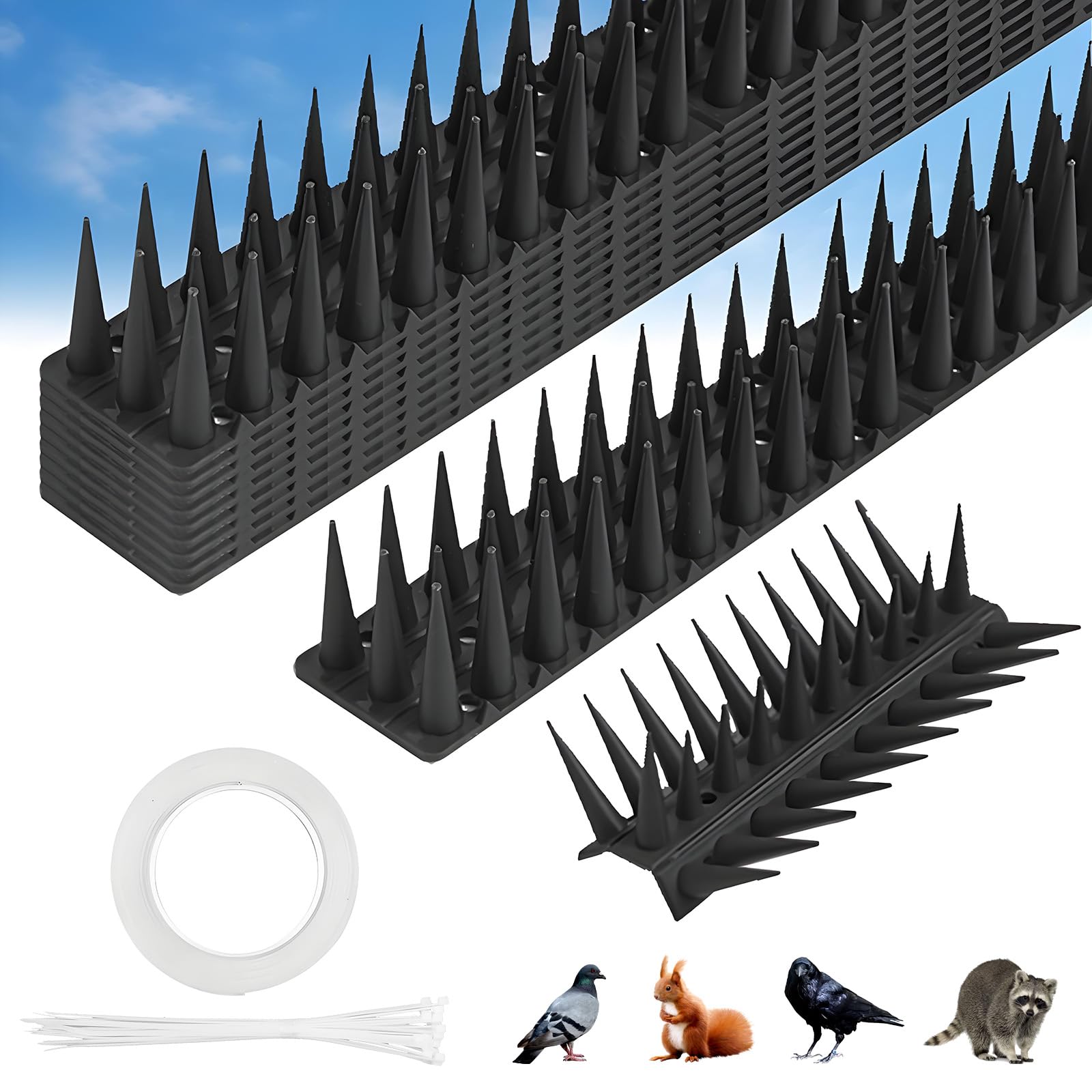 Gistuch Pic Anti Pigeon Inoxydable, 30cm 10 Pièces Pique Anti Pigeon pour Balcon, Respectueux