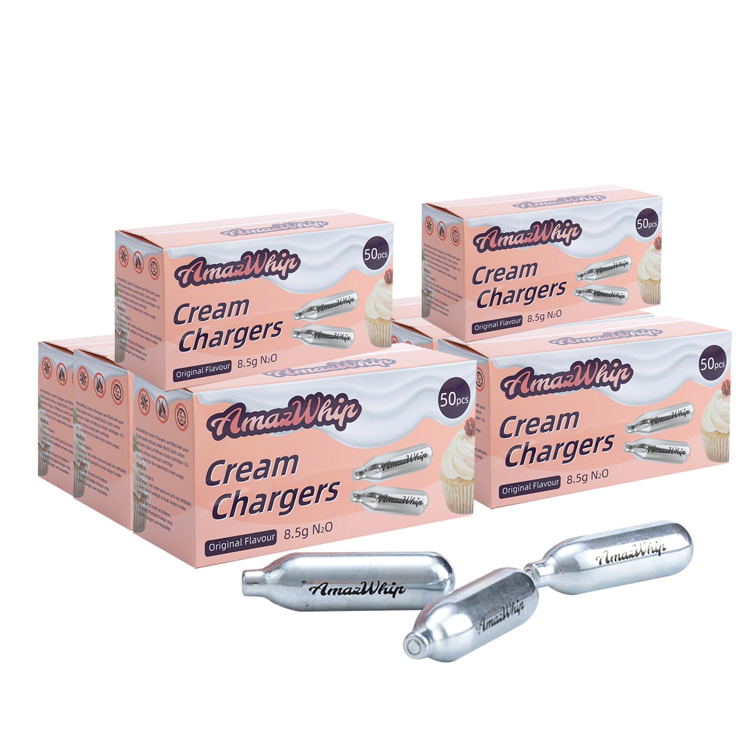 8.5g Cream Chargers, Whipped Cream Cartridge PACK OF 400 For Whip Cream Charger Dispensers (400 pack)