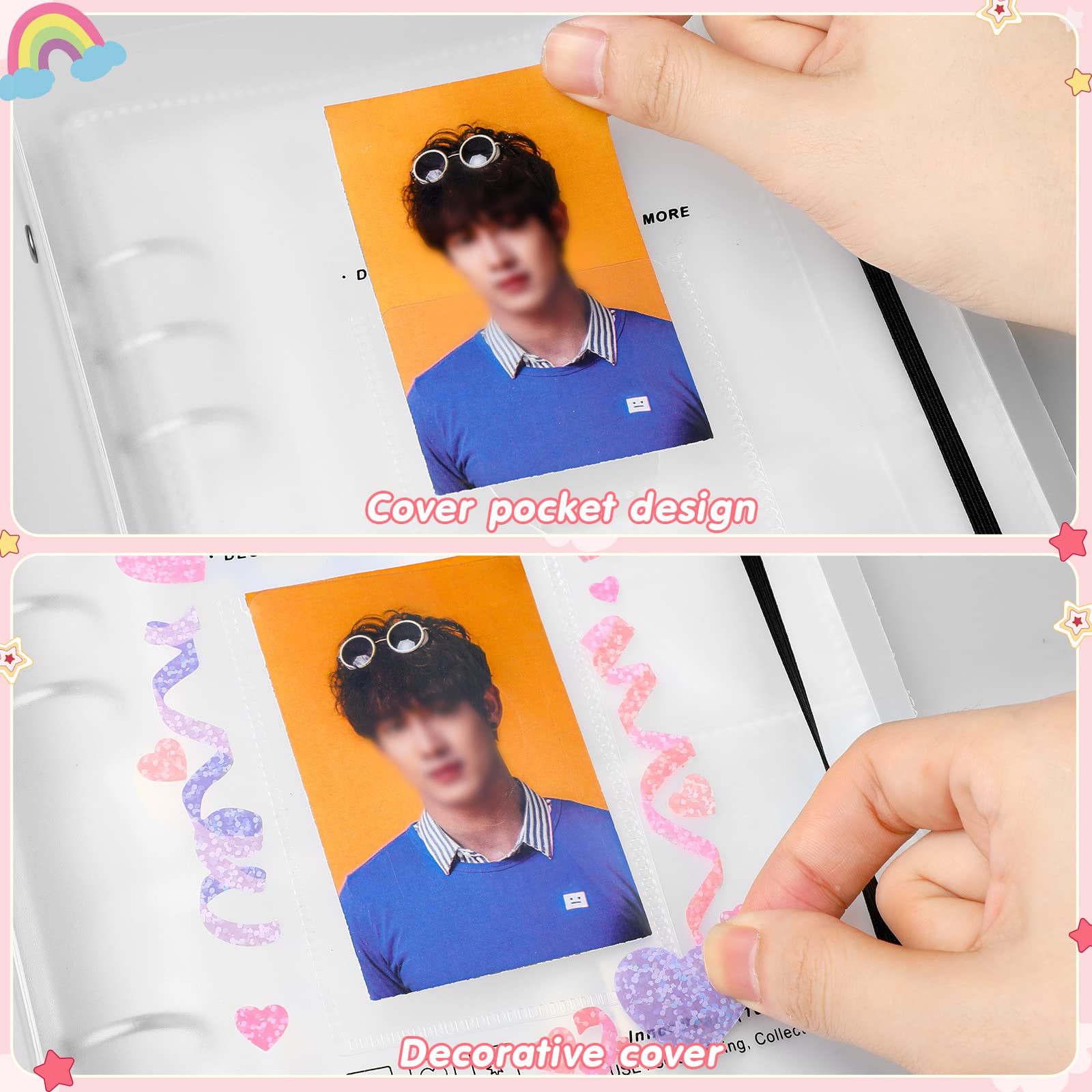 Kpop Photocard Holder Book Photocard Sleeves with Kpop Photocard Korean