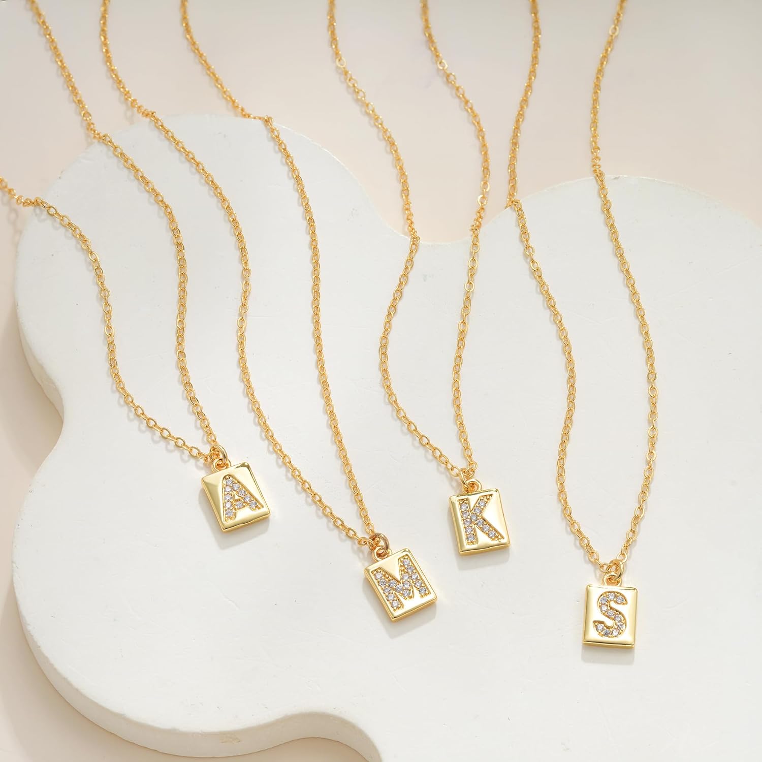 Initial Necklaces for Women Girls, 14K Gold Plated Letter Necklace Teen Girl Gifts Trendy Stuff Birthday Gifts Stocking Stuffers for Teen Girls Women Jewelry - Image 5