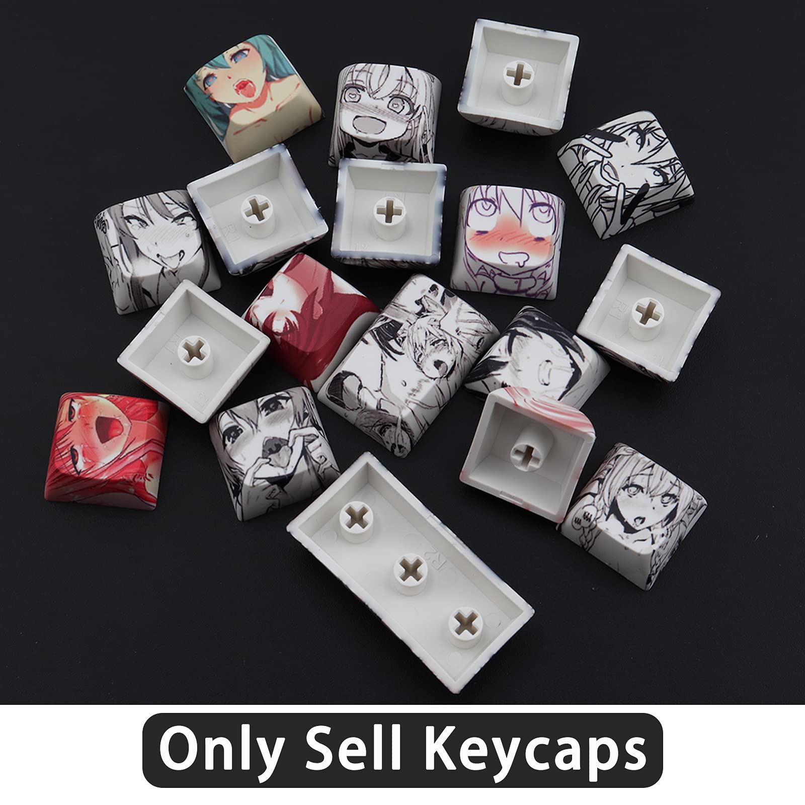 Czapki, 108 klawiszy PBT Keycaps Profil XDA Japońskie anime