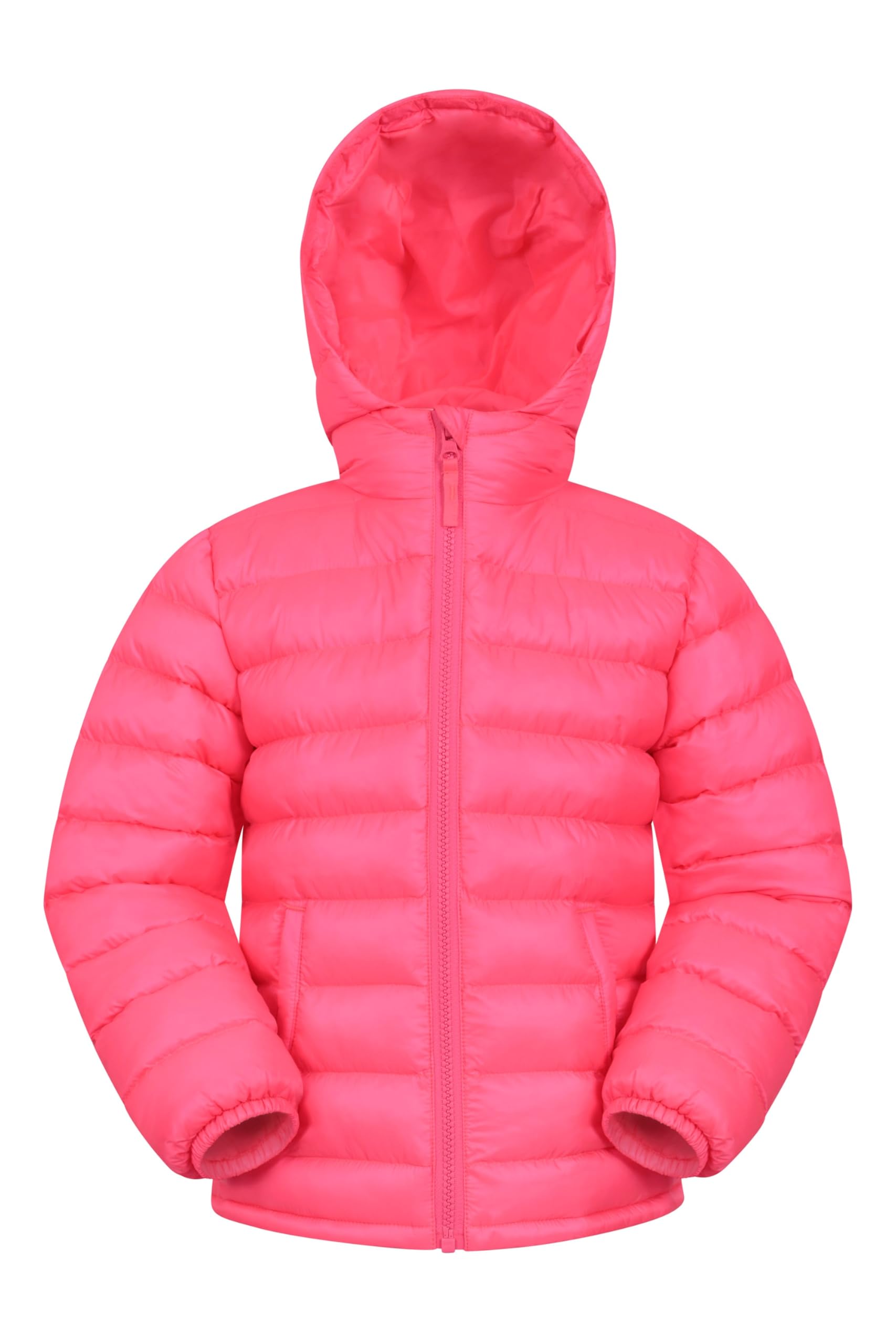 Mountain Warehouse Bright Pink Seasons Padded Kids Puffer Jacket - Water Resistant & Lightweight Insulated Rain Coat, Boys & Girls - Great For Spring Summer, School Or Travelling Teen Size 13 Years