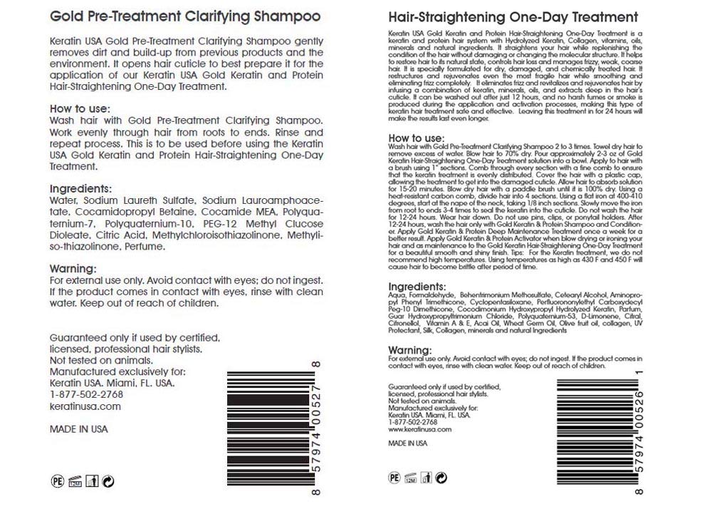 Luxury Gold Keratin Protein HairStraightening OneDay Treatment 7