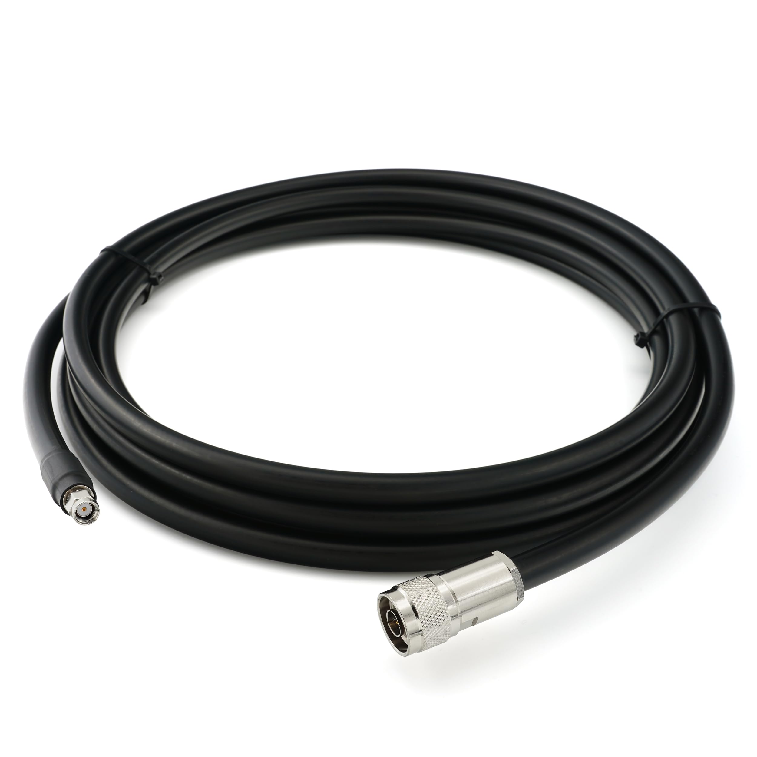 RP-SMA 25m Rallonge Antenne WiFi Cable Coaxial RPSMA Mâle à N Male Câble Extension Ø11.1mm à Faible Perte 8D-FB 50 Ohm pour Routeur WiFi Caméra IP Carte Réseau sans Fil Mini PC PCIE