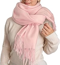 ehsbuy Birthday Gifts for Women Cashmere Winter Scarf for Ladies Large Soft Warm Scarves Pashmina Shawls and Wraps for Christmas Wedding Evening