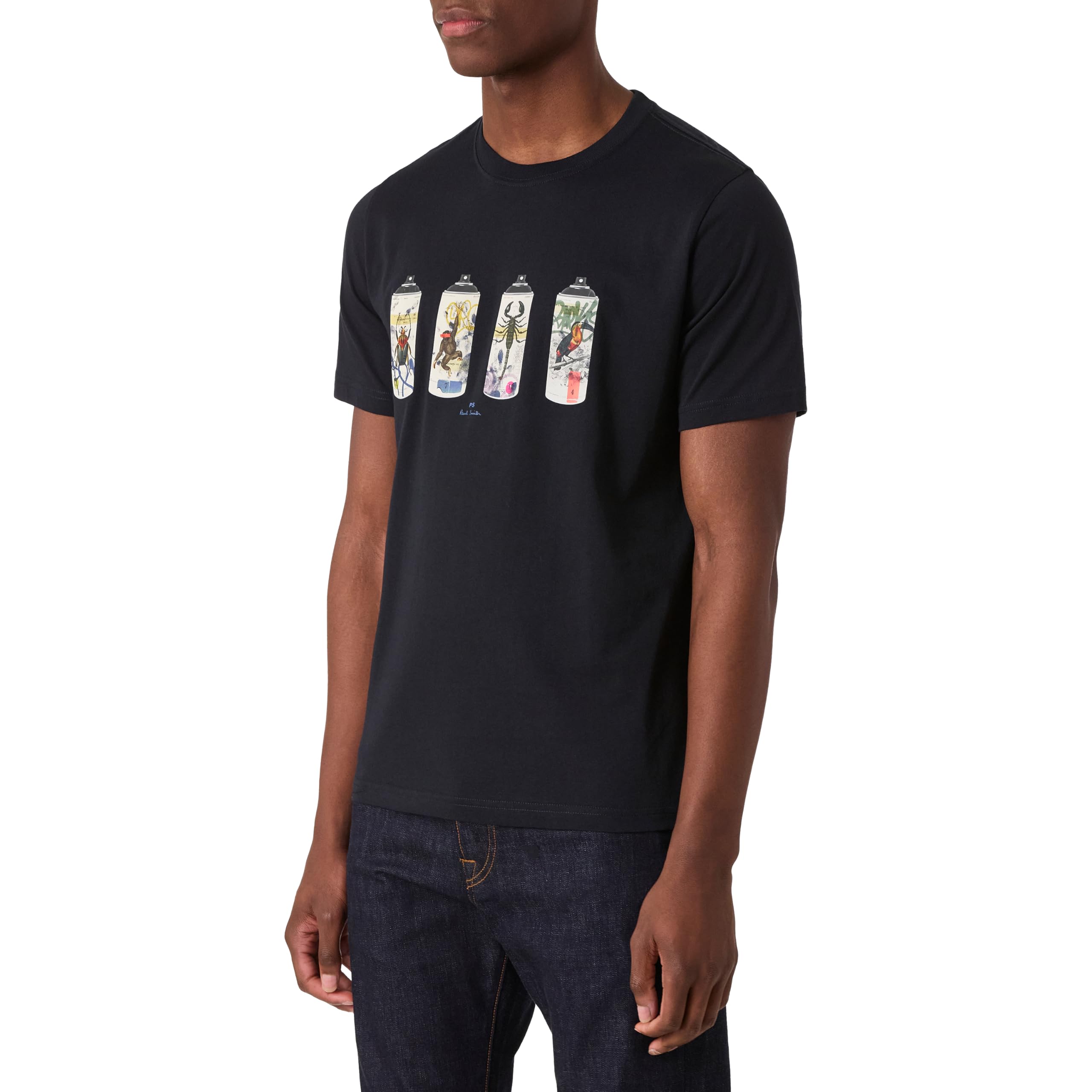 Paul Smith Ps Men's 'Spray Cans' Cotton T-Shirt