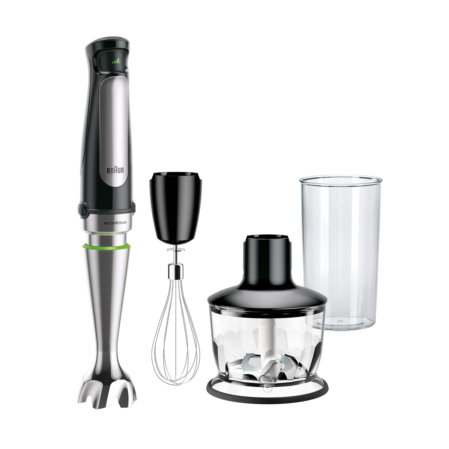 Braun MultiQuick 7 3-in-1 Immersion Blender with Food Processor – Powerful Handheld Electric Stick Blender - Emulsifier for Chopping, Beating & Whisking - Ideal for Soup, Puree,...