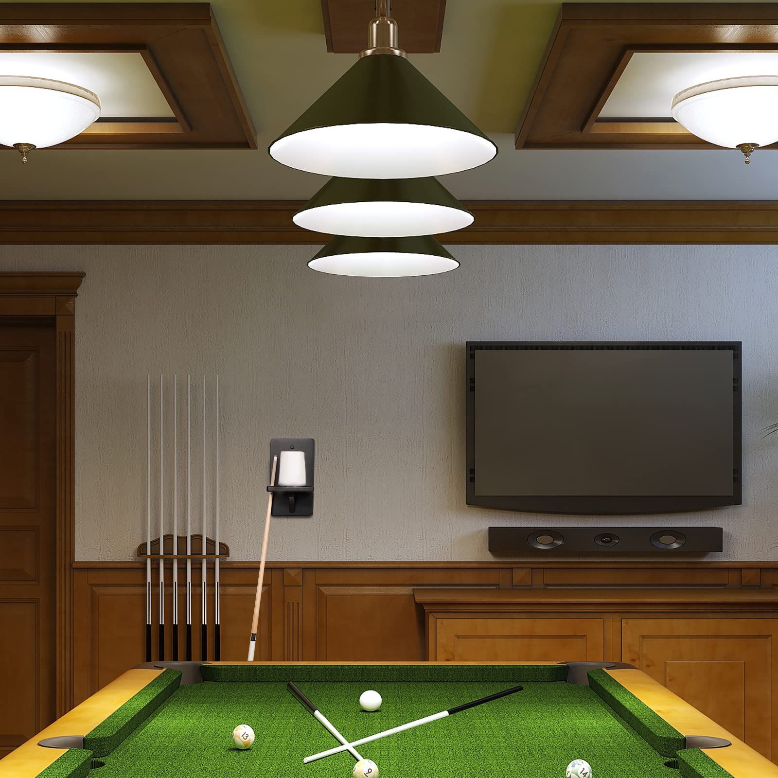 SISIPAI LIFE Pool Chalk Holder Cone Chalk Holder Wall Mounted Pool Chalk Holder Pool Table Chalk