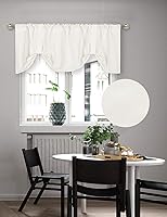 Vista 1 de Home Queen Cenefa de Cortina con Amarre para Tratamiento de Ventana para Sala de Estar, Cenefa de Cortina Estilo Globo Ajustable con Bolsillo