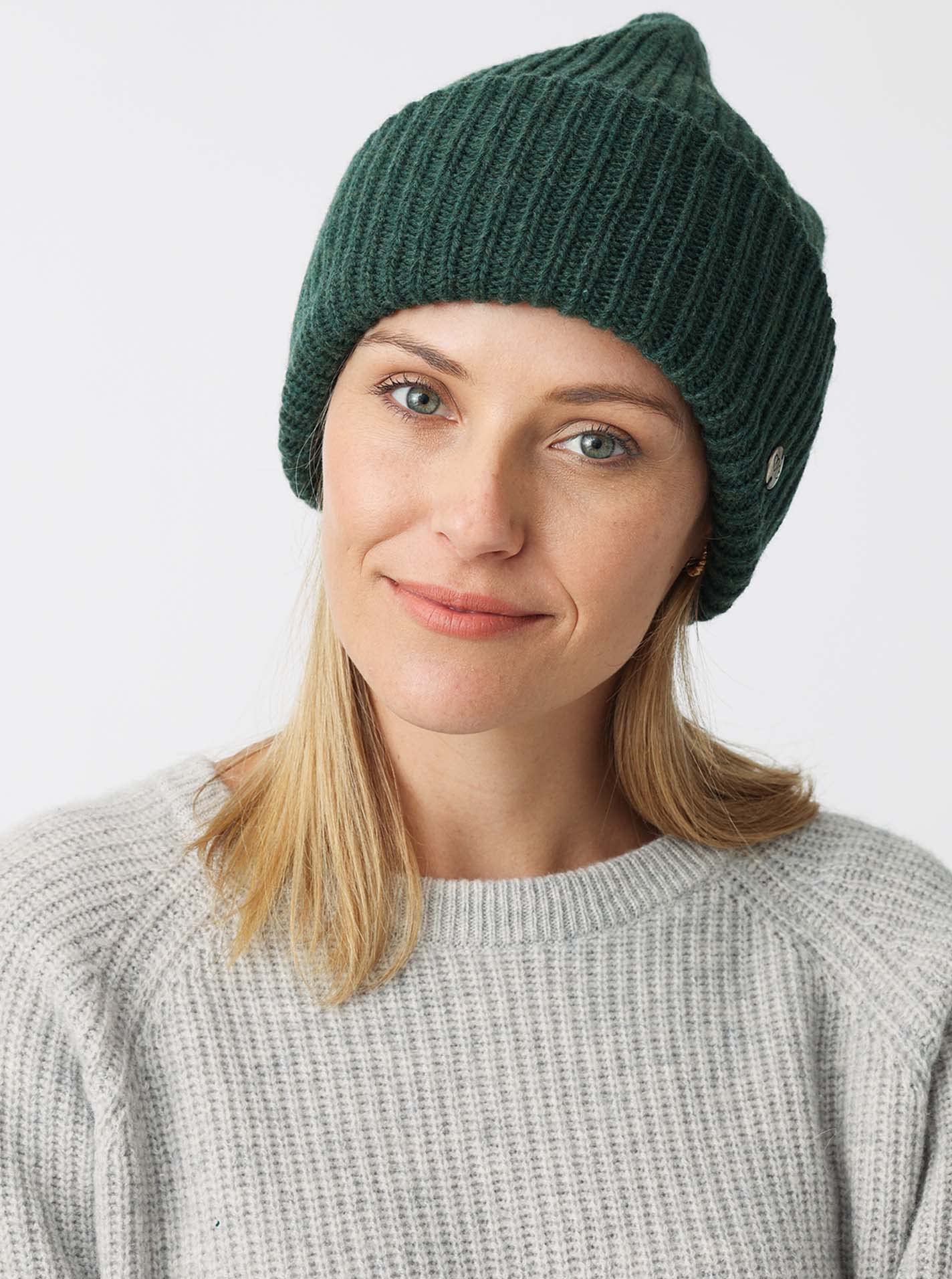 Zwillingsherz Slouch czapka beanie – wysokiej jakości czapka z dzianiny dla kobiet dziewcząt chłopców – czapka – unisex – rozmiar uniwersalny – ciepła i miękka latem jesienią i zimą – trwała gruba dzianina, khaki, jeden rozmiar