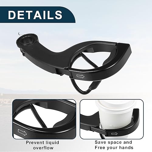 Miniatura 4 de Portavasos para Porsche Boxster Practical No.99155219401  Panel de instrumentos Soporte derecho para bebidas negro 1 uds