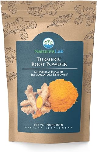 Miniatura 1 de Nature's Lab Polvo de raíz de cúrcuma - Bolsa de 1 libra (64 porciones)
