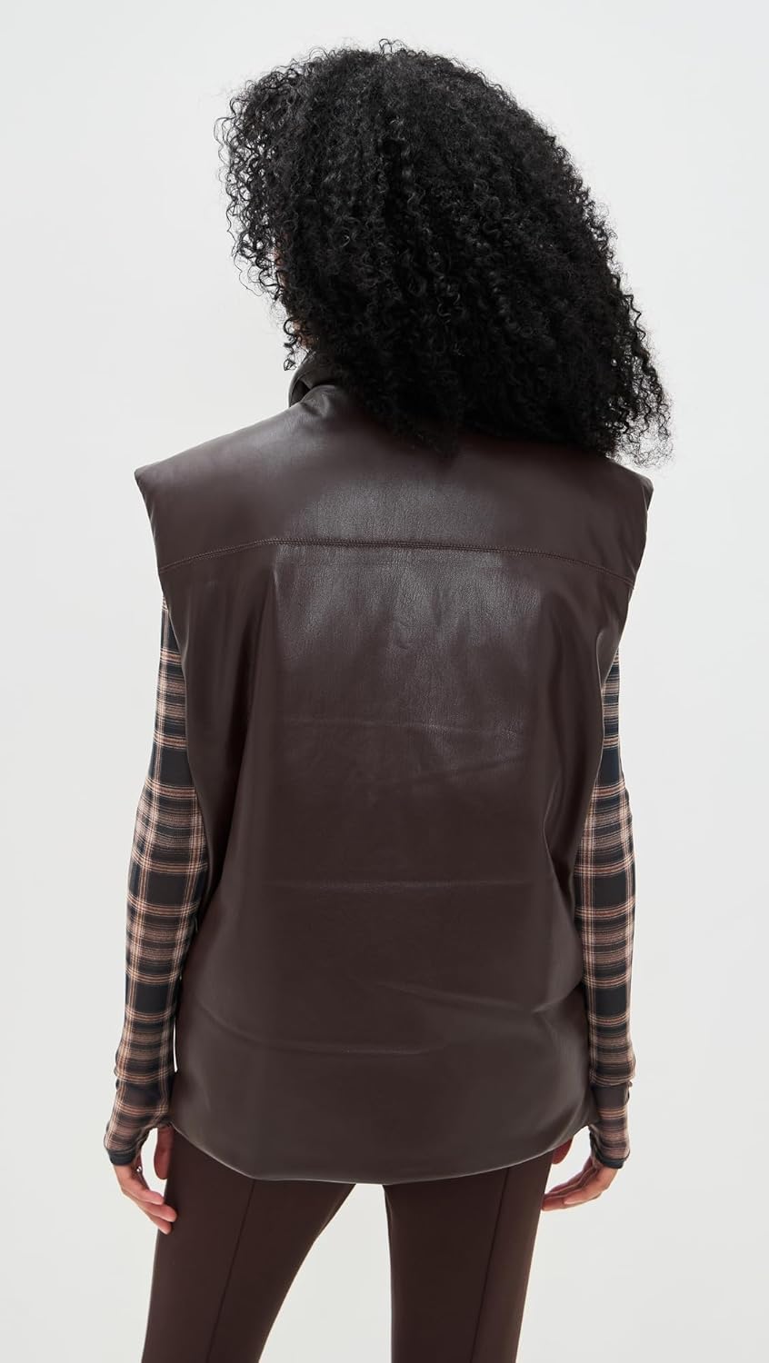 Nanushka Women's Karlene Faux Leather Vest - Image 4