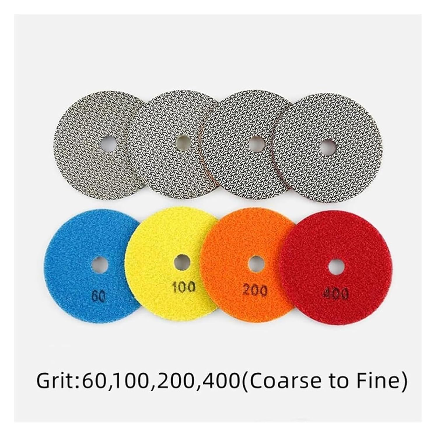 ACE326 3/4/5/6inch Electroplated Diamond Sanding Pads Grinding Disc for Glass Granite Marble Tile Concrete Polishing Pad 60-400 Grit ACE326