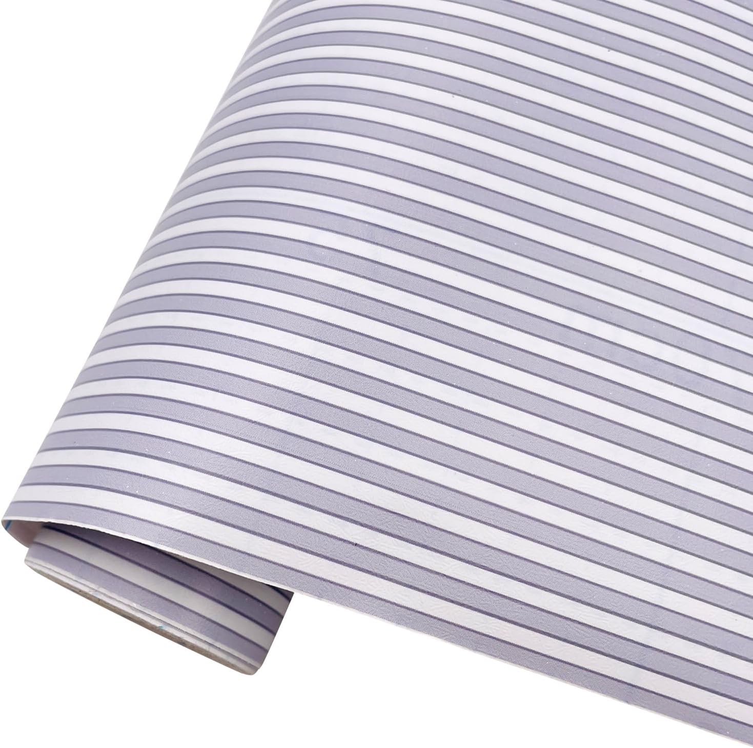 LoveFaye Blue White Stripes Shelf Liner Drawer Units Decor Sticker Self-Adhesive Furnitures Protective Paper 17.7 Inch by 9.8 Feet