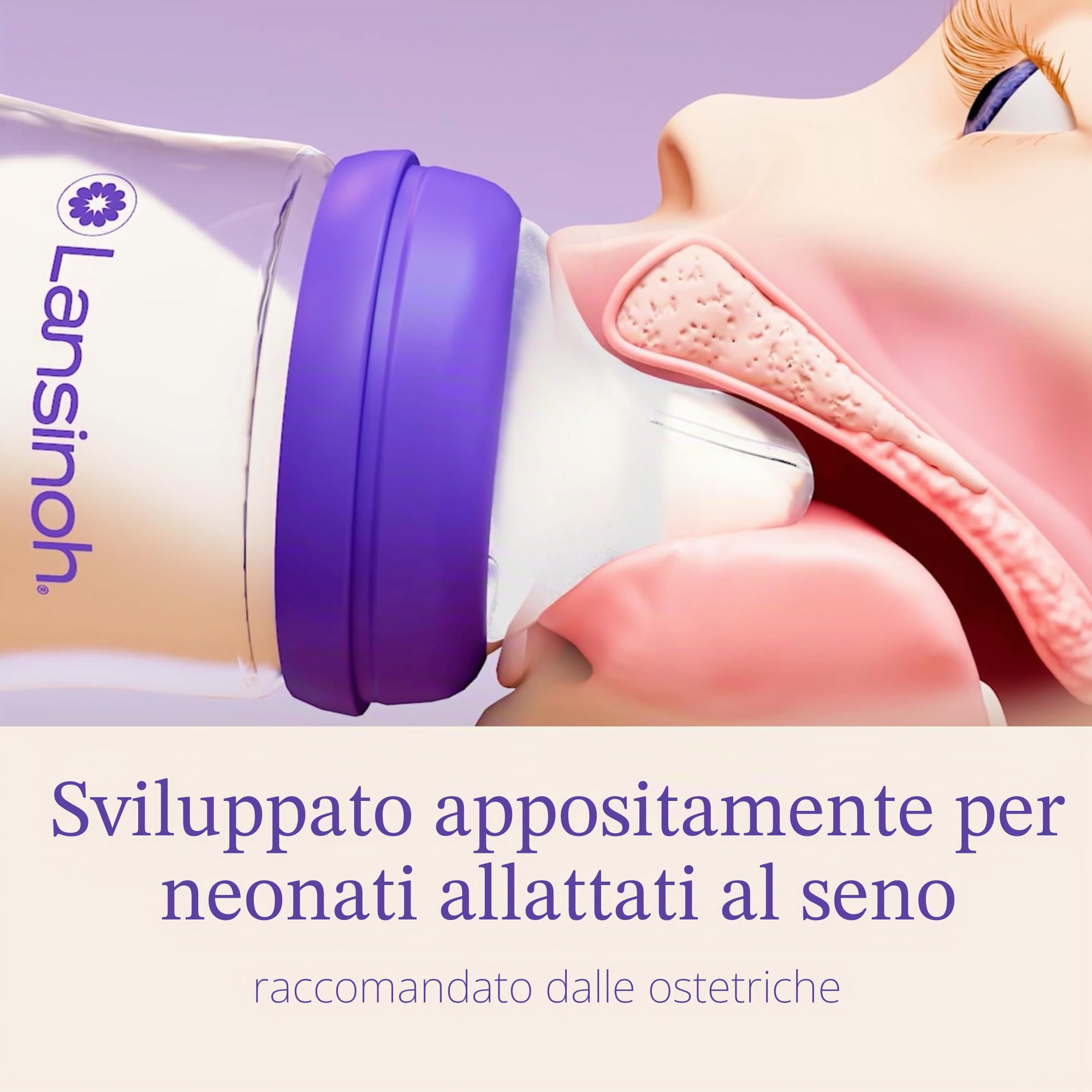 Lansinoh I Biberon Natural Wave 2 x 240 ml