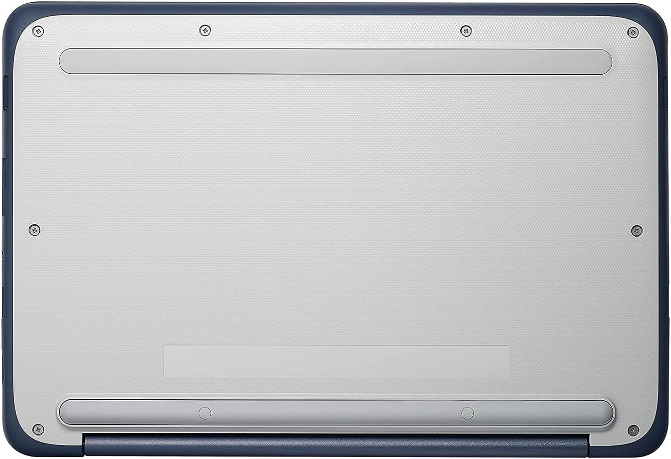 ASUS Chromebook C202SA-YS02 11.6" Ruggedized and Water Resistant Design with 180 Degree (Intel Celeron 4 GB, 16GB eMMC, Dark Blue, Silver)