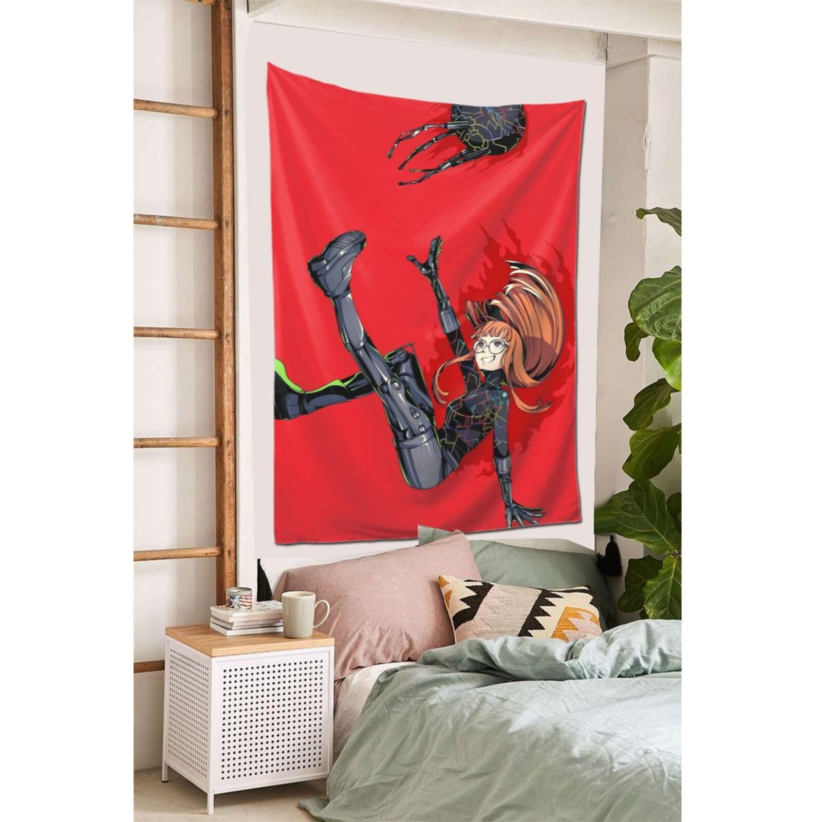 Amazon.co.jp: タペストリー ペルソナ5 佐倉双葉 P5 ポスター 背景布