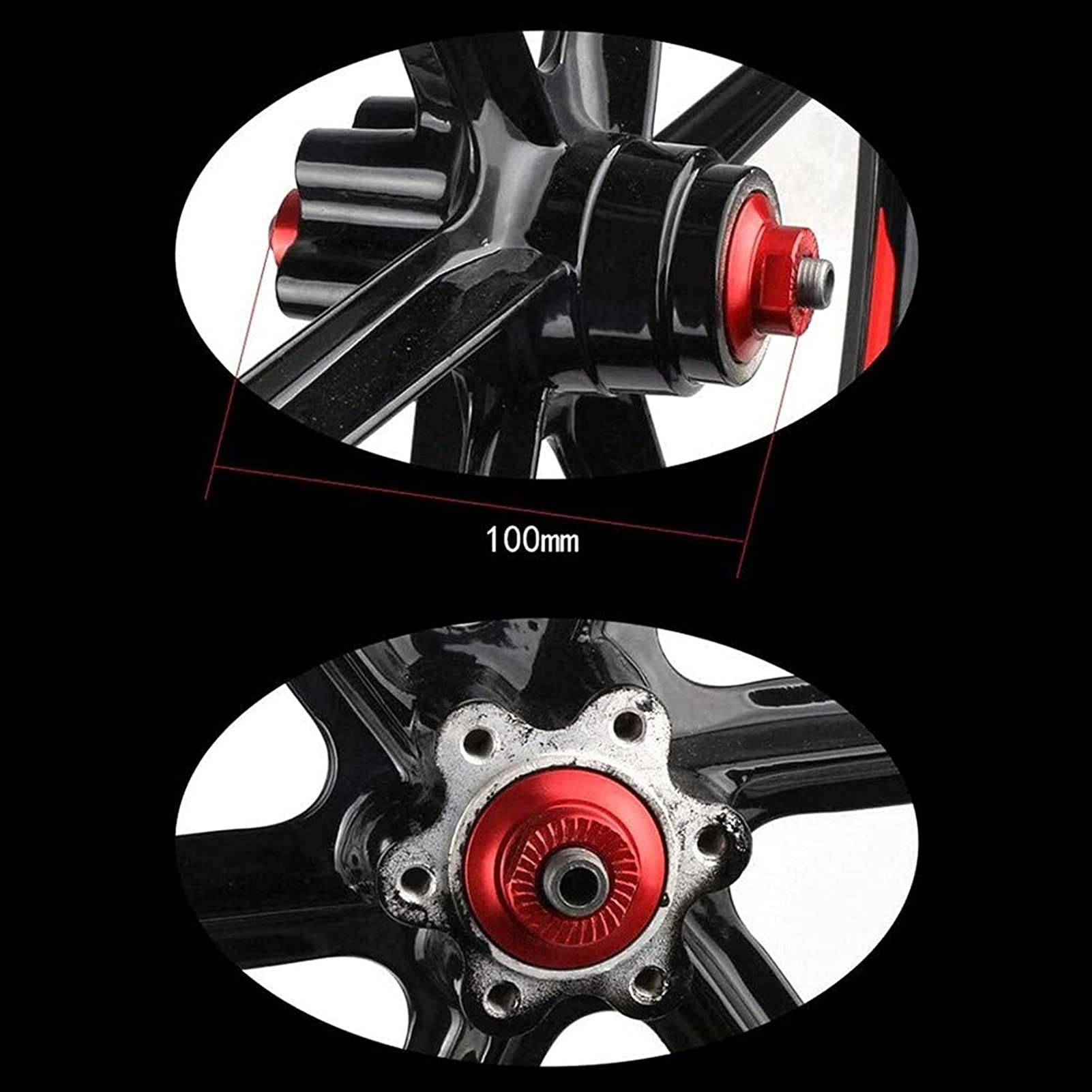 Set di ruote anteriori per bici da strada da 26 pollici, in lega di magnesio, a 5 razze a sgancio rapido, compatibili con freni a V, velocità 7/8/9/10