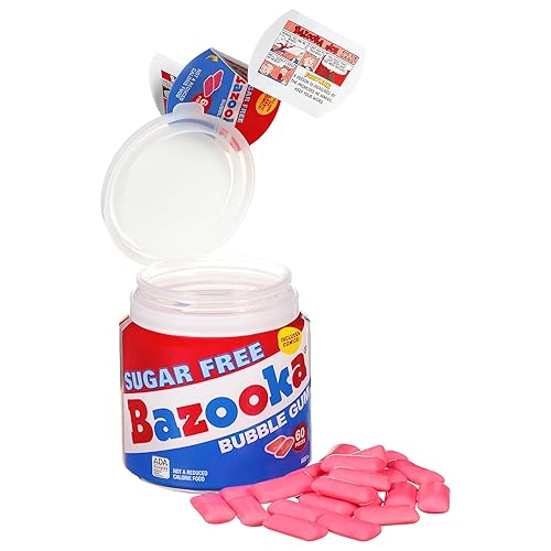 Bazooka Goma sin azúcar, original, 60 unidades para ir taza