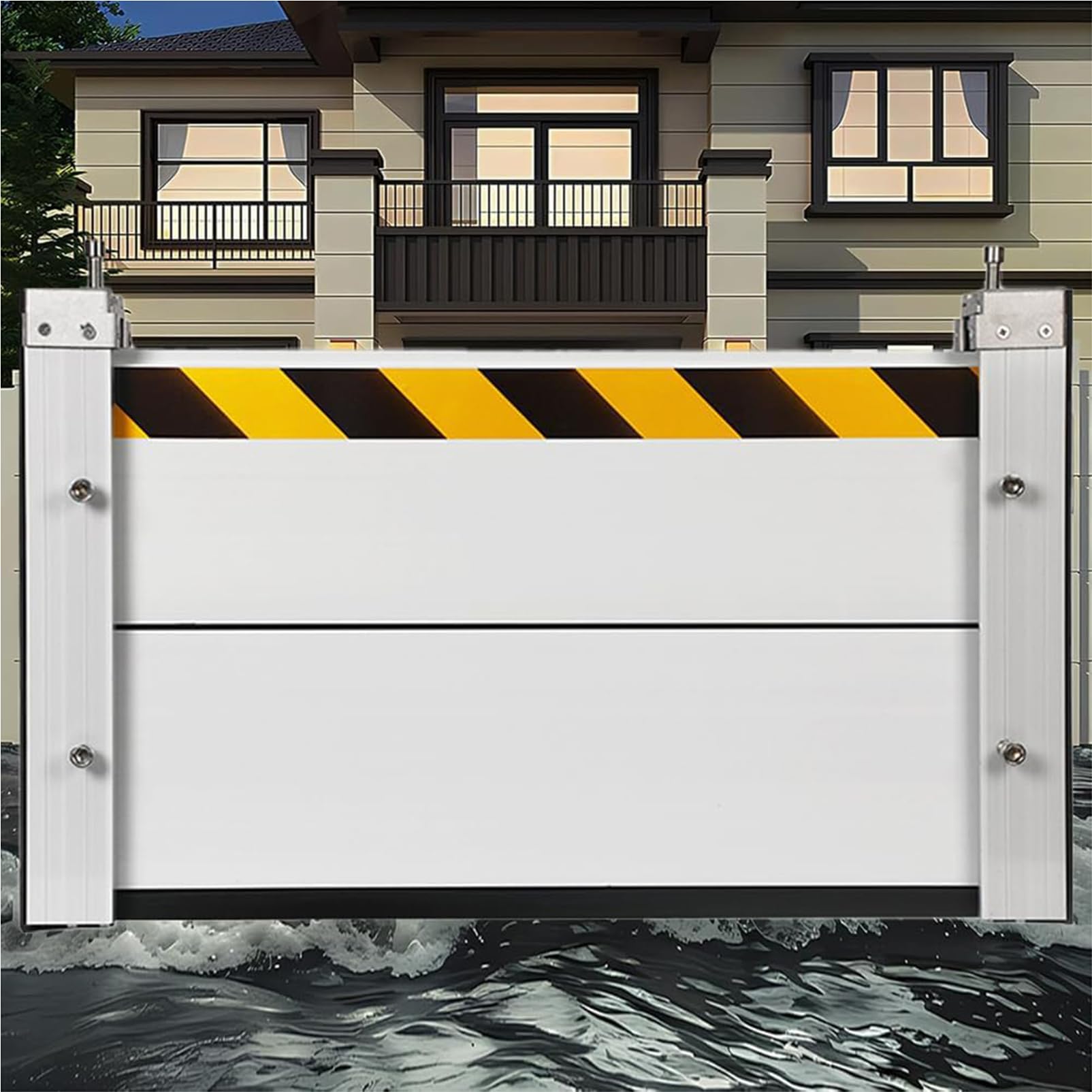 Barrera Móvil de Protección contra Inundaciones en Puertas Portátil Barrera de Aleación de Aluminio de Defensa contra Inundaciones en Puertas