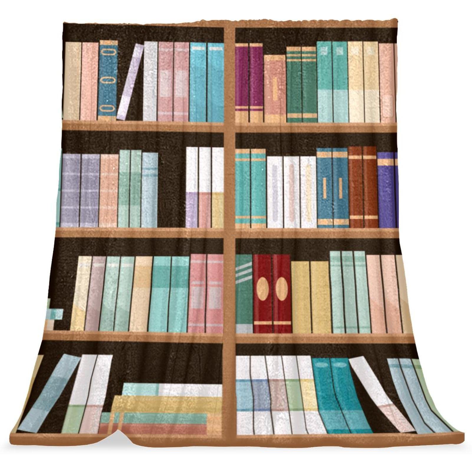 Moelleux couvre-lit enfant motif bibliothèque contre les nuits fraîches