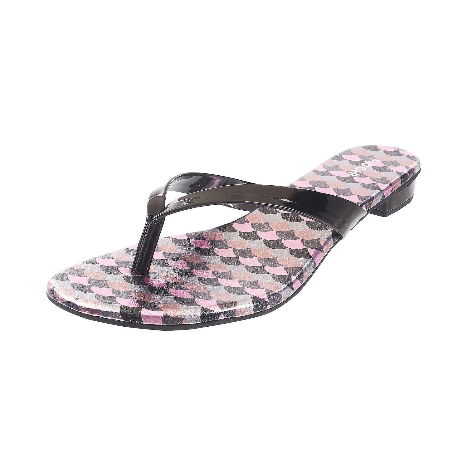 Mochi Women Black Synthetic Leather Flat Fashion Chappal UK/6 EU/39 (32-529) (B0CG1QK6HJ) Amazon Price History, Amazon Price Tracker