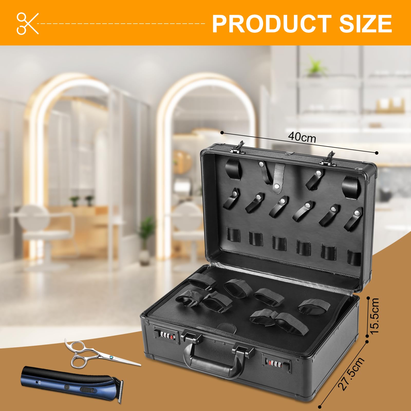 Amazon.co.jp: YJINGRUI理髪ツールボックス 2層バリカン収納ボックス