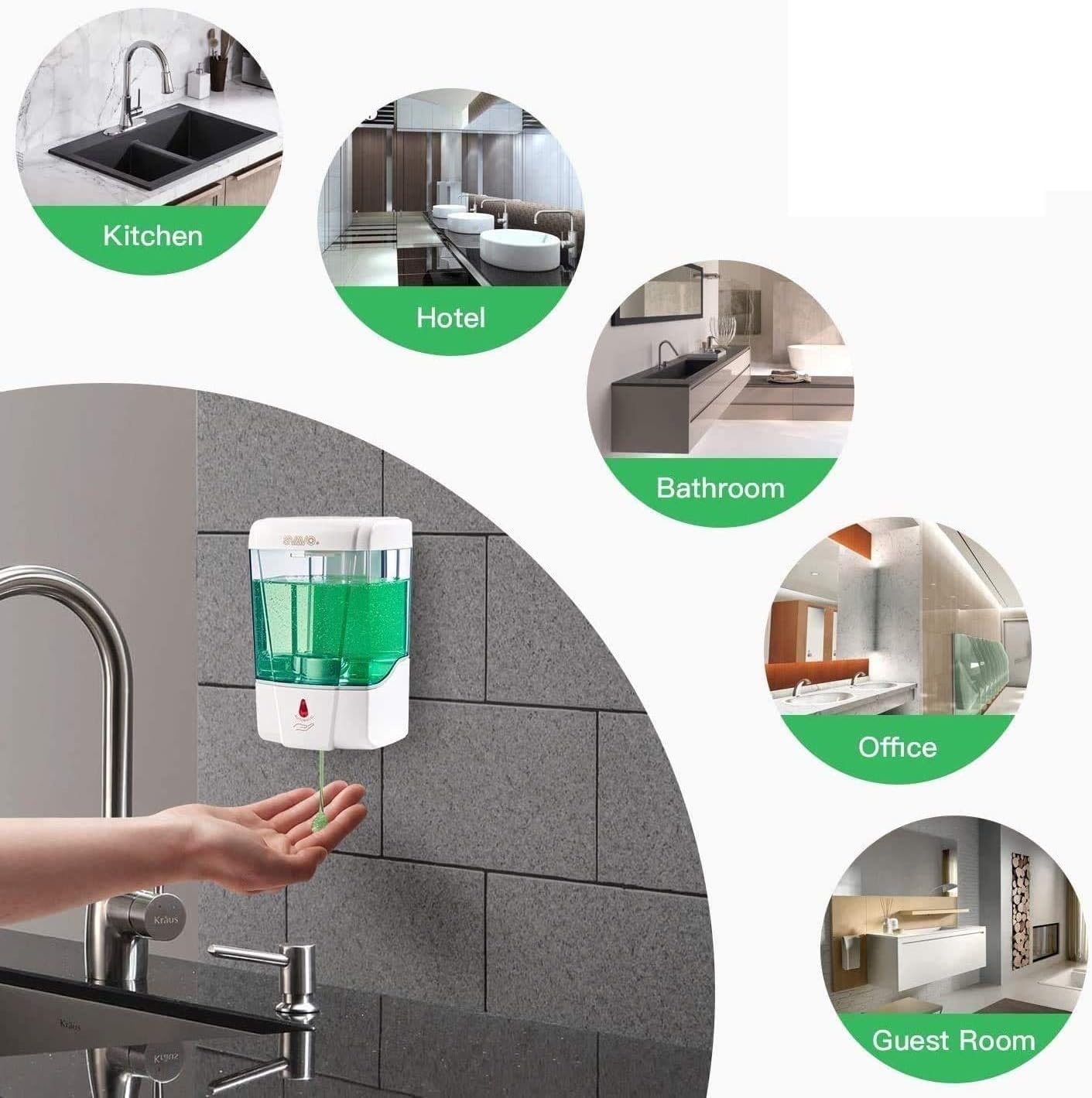 Exclusive Discount 70% Price Automatic Hand Dispenser with Stand Touchless Steel Floor Stand, Non-Contact Automatic Sensor, Can Fill 1000ml (700ml-1)