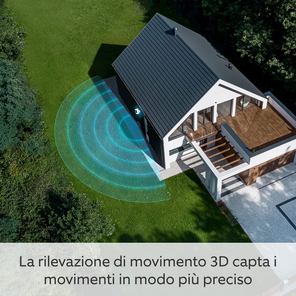 Ring Videocamera Pro con faretti (plug-in) (Spotlight Cam Pro Plug-In) | Videocamera esterna, Video 2K con Ring Vision, rilevazione di movimento 3D | Prova gratuita di 30 giorni del piano Ring Home