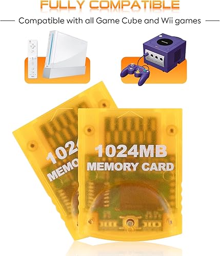 Miniatura 5 de Suncala Memory Card Compatible with Gamecube and Wii Console 1024MB Memory Card for Nintendo Gamecube