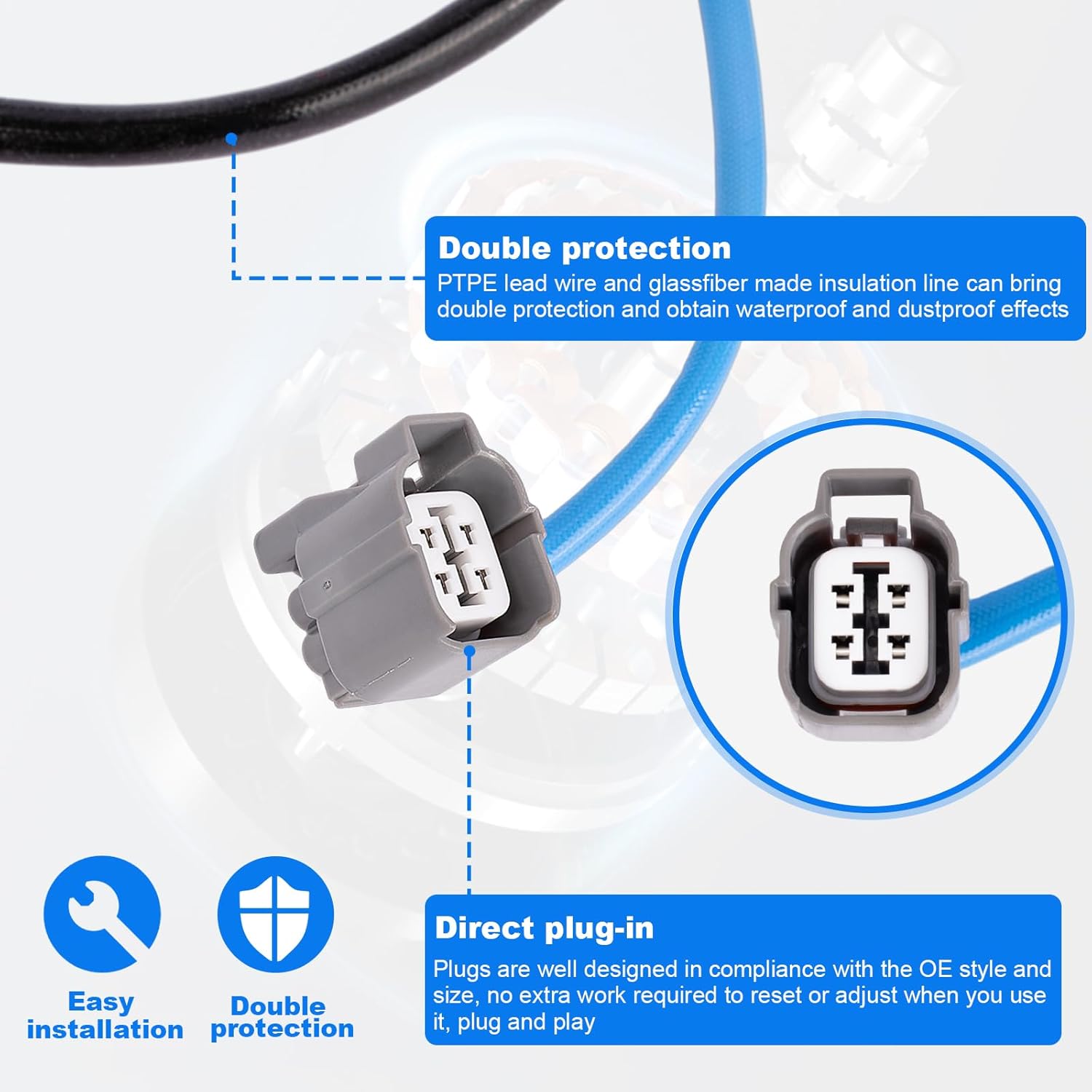 Oxygen O2 Sensor 234-9040, 02 Sensor Compatible with Honda for Accord 2003-2007 L4 2.4L Upstream
