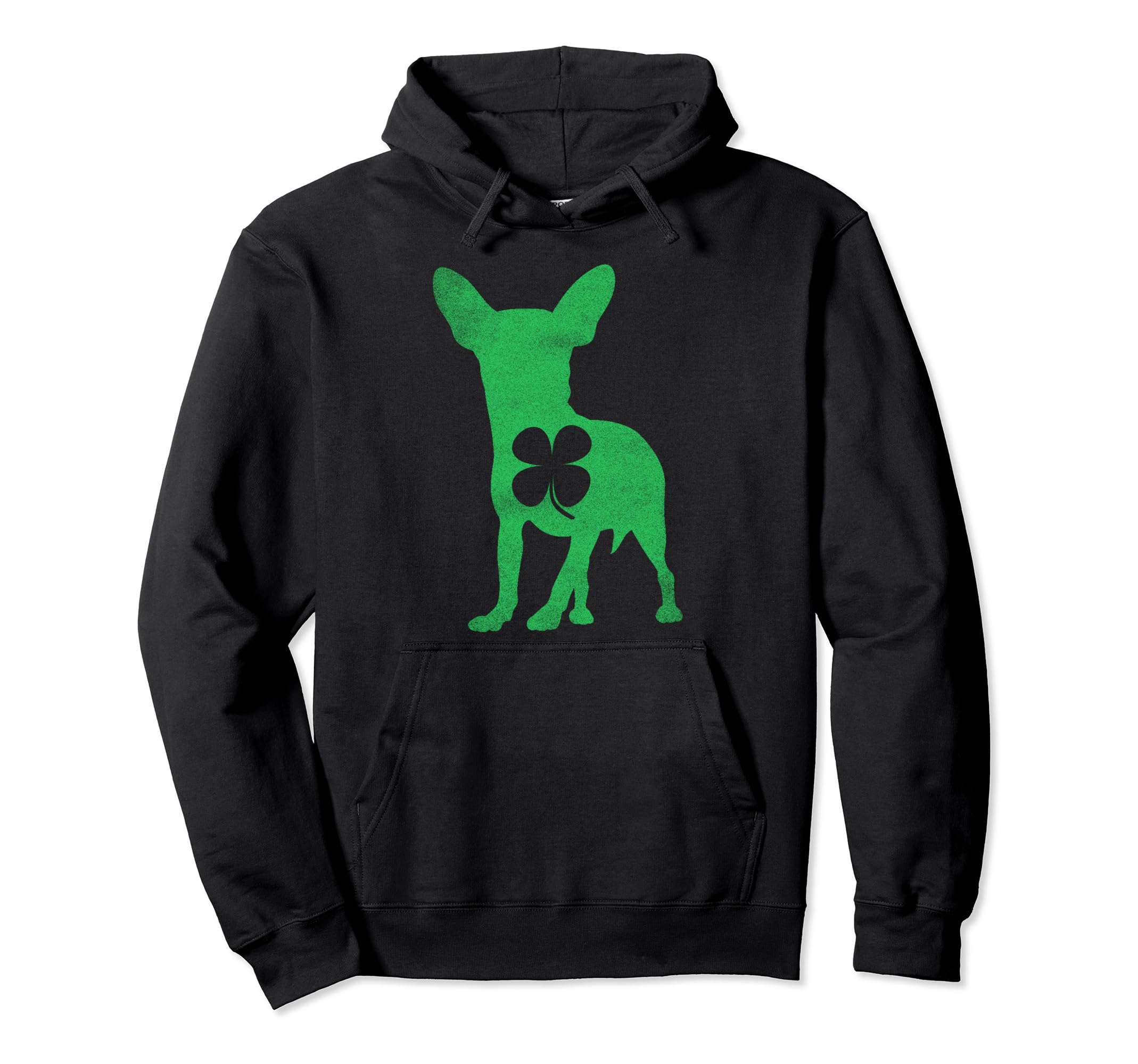 Chihuahua Dog Shamrock St. Patrick's Day Saint Paddy's Irish Pullover Hoodie