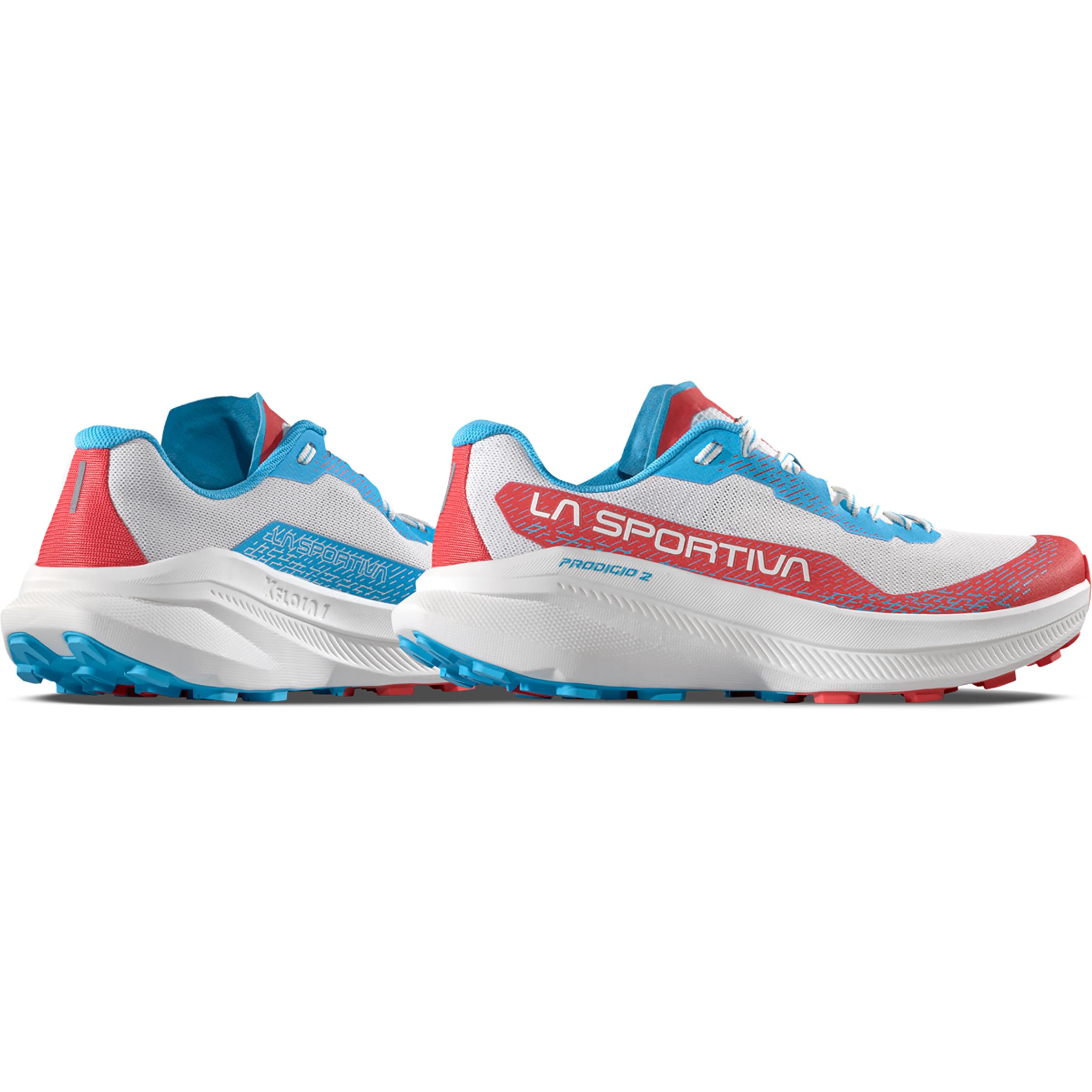 LA SPORTIVA Donna Prodigio 2 Scarpe, White-Hibiscus, 40