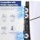 FASTSNAIL Cooling Fan wih LED Light for PS5 Slim Disc/Digital Console gallery image