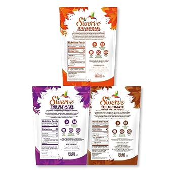 Swerve Sweetener Granular, Brown and Confectioners Baker's Trio - Sugar Substitute, Zero Calorie, Keto Friendly, Zero Sugar, Non-Glycemic, 12oz, 3 Pack