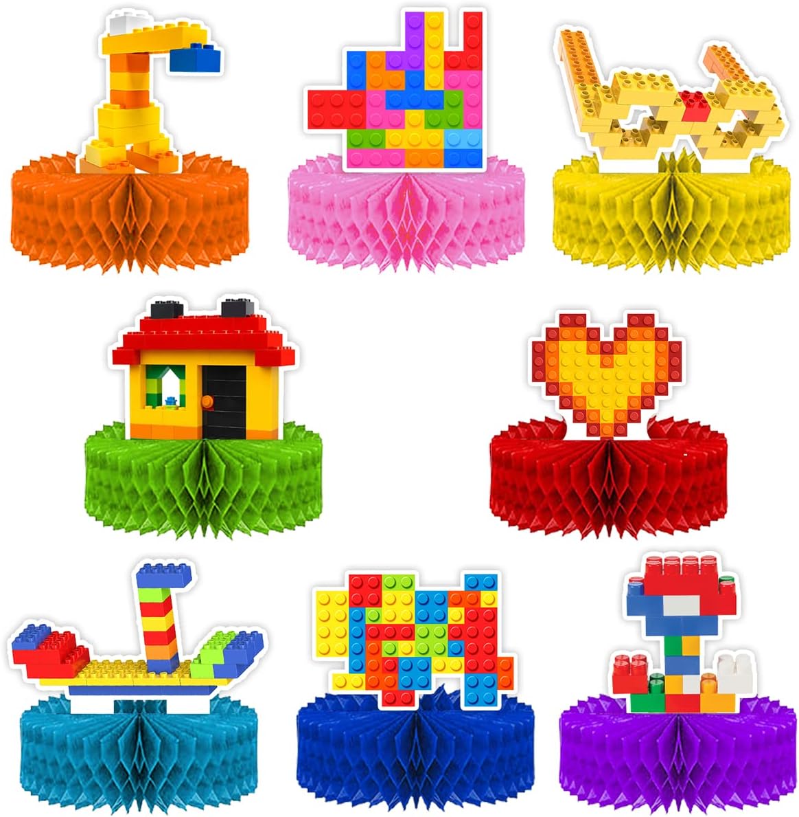 Amazon | ONCTTOS ブロック世界 誕生日 飾り付け 積み木 男の子 バルーン 誕生日会 風船セット 子供 パーティー 飾り 写真 ...
