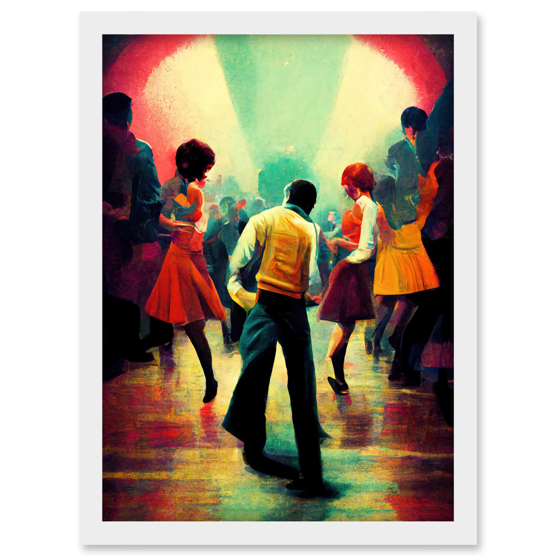 Doppelganger33 LTD Northern Soul Music Retro Sixties Artwork Framed A3 Wall Art Print