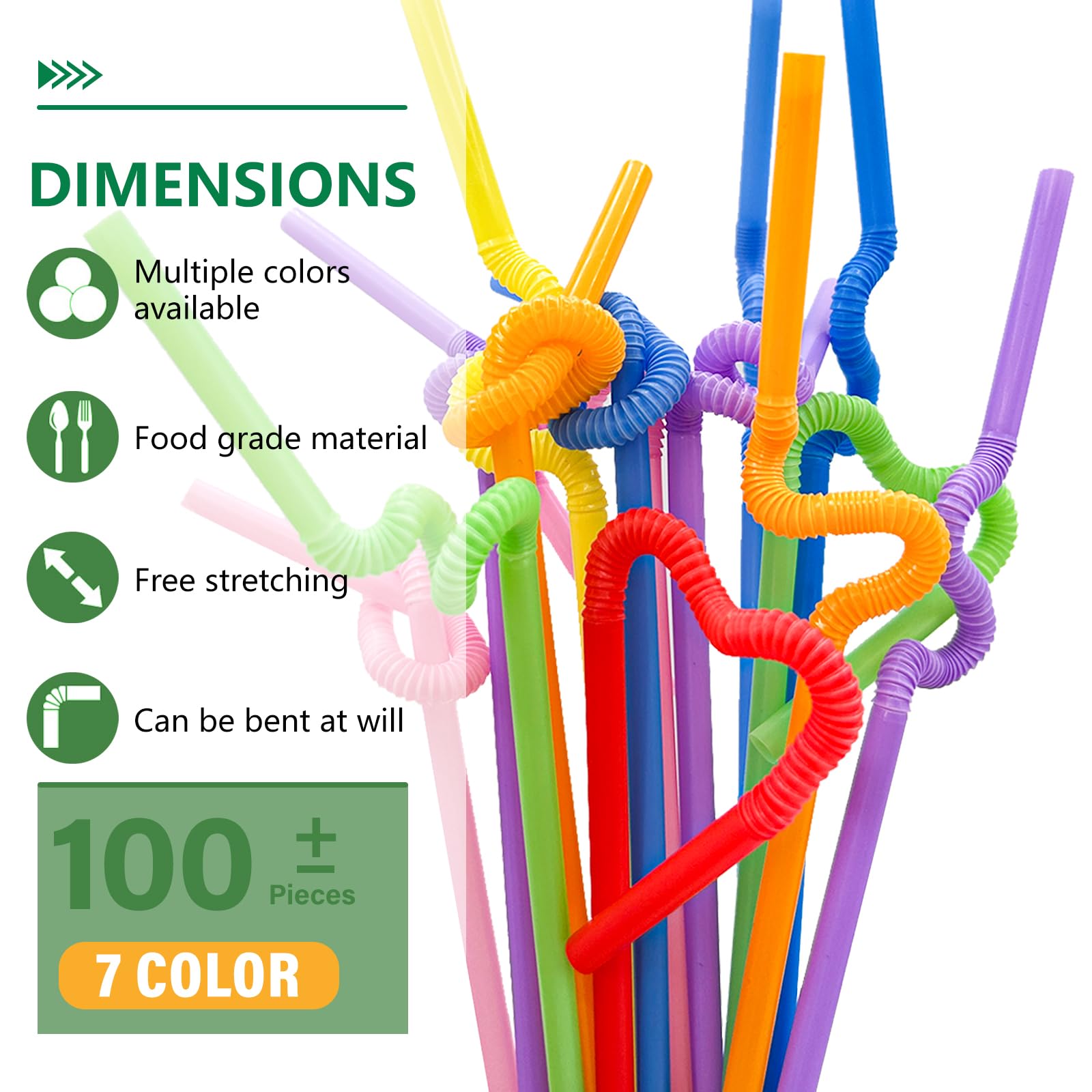 Multi Colored Straws Multi Colored Striped Paper Straws 7 Color