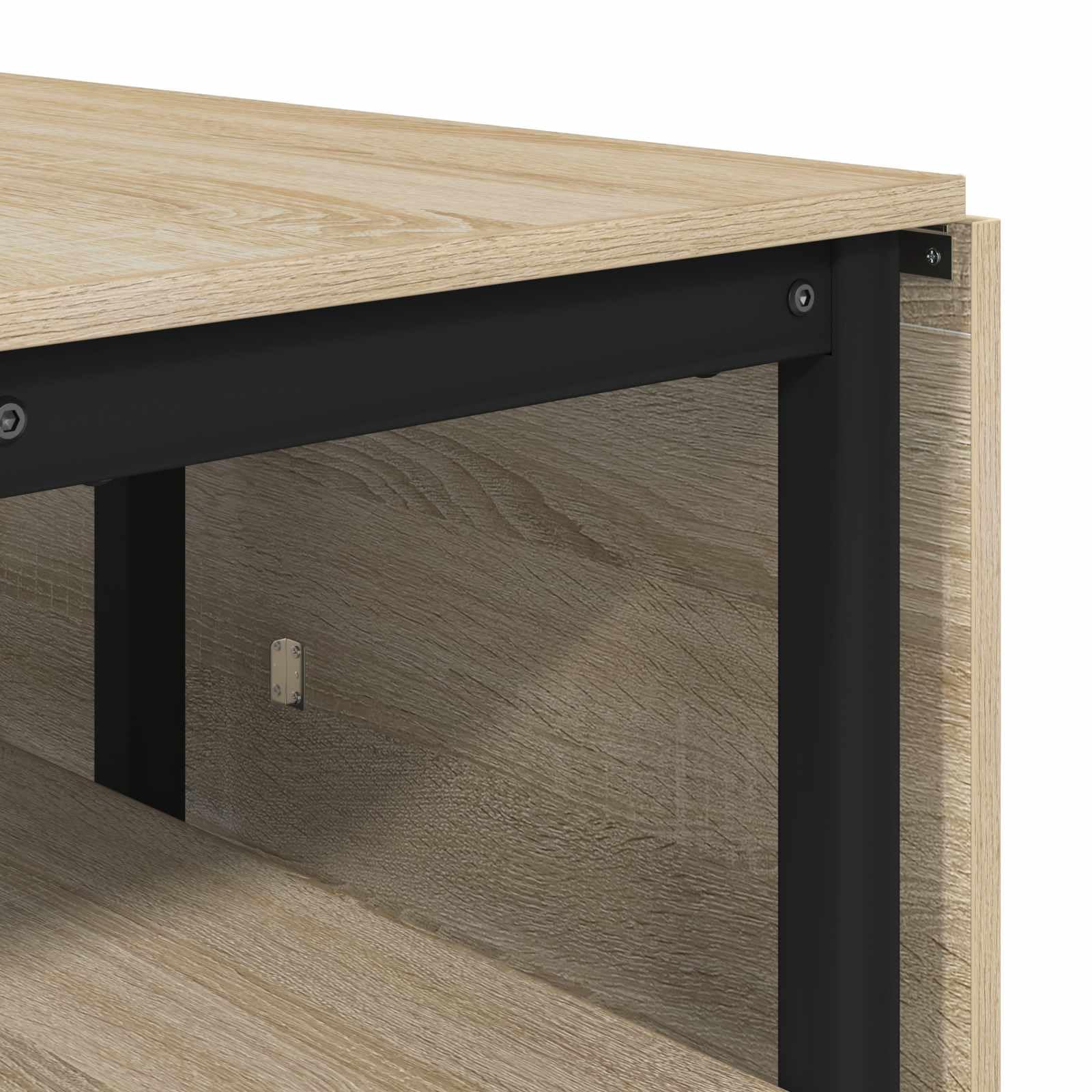 Tavolo da Pranzo Allungabile Pieghevole 122x80x76,5 cm | Mobile salvaspazio per cucina e soggiorno con due ripiani inferiori per riporre stoviglie e accessori.