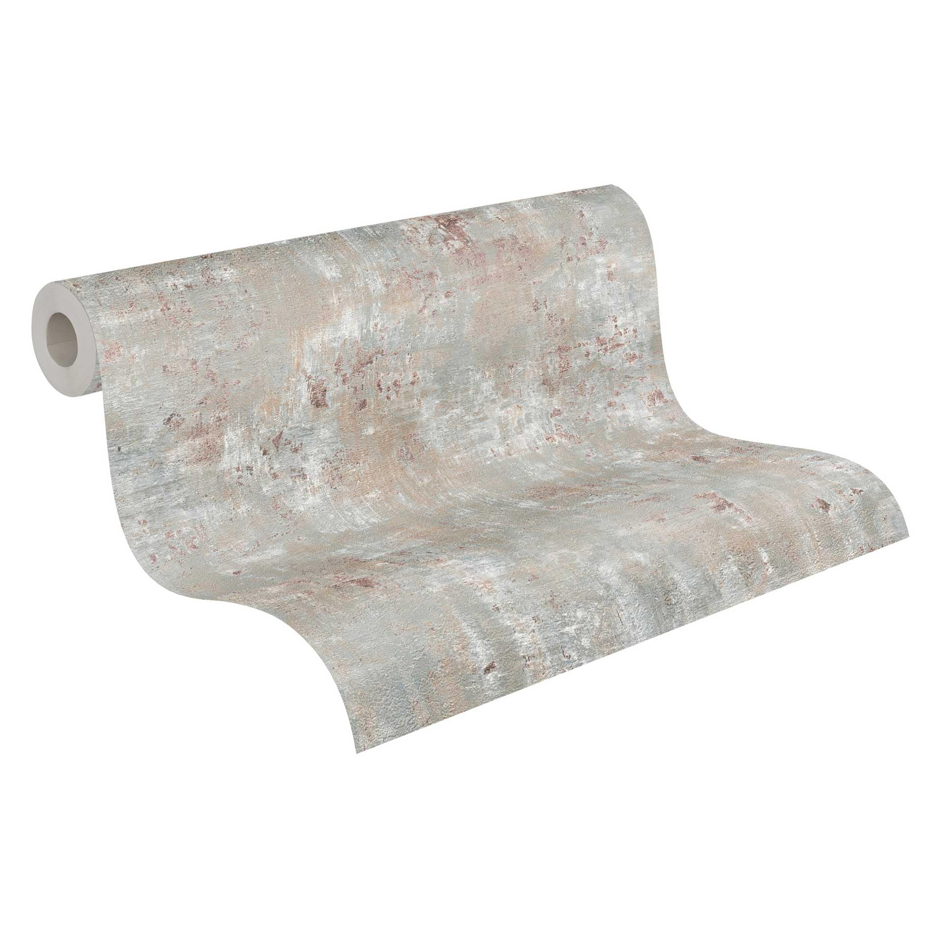 Livingwalls Non-Woven Wallpaper Concrete Style in Grey, Bronze – 10,05 x 0,53 m Industrial Design Wallpaper – 396702
