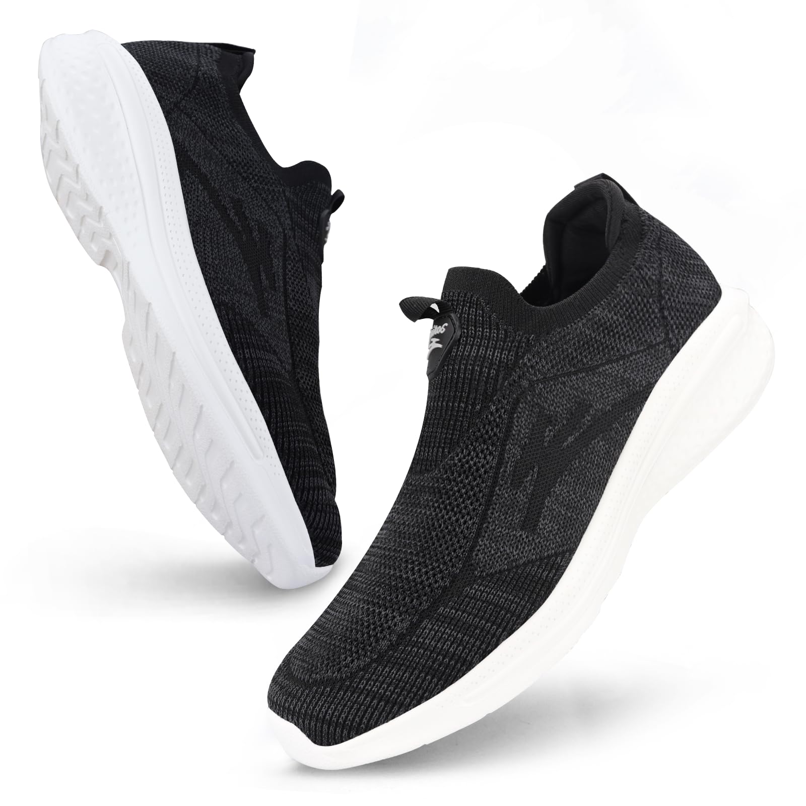 Giniros Sneaker Uomo Infilare Scarpe Uomo Senza Lacci Slip on Sneakers Scarpe da Running Corsa Leggero Corsa Camminare Scivolare Scarpe da Ginnastica Outdoor Jogging Sportive Scarpe