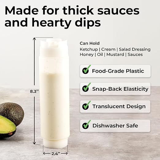 Botella Plástico 16oz FIFO para Salsas - 1 unidad miniatura 2