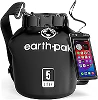 Vista 14 de Earth Pak Bolsa Seca Impermeable - Mochila Impermeable de Cierre Enrollable Superior Mantiene el Equipo Seco para Kayak con Funda Impermeable