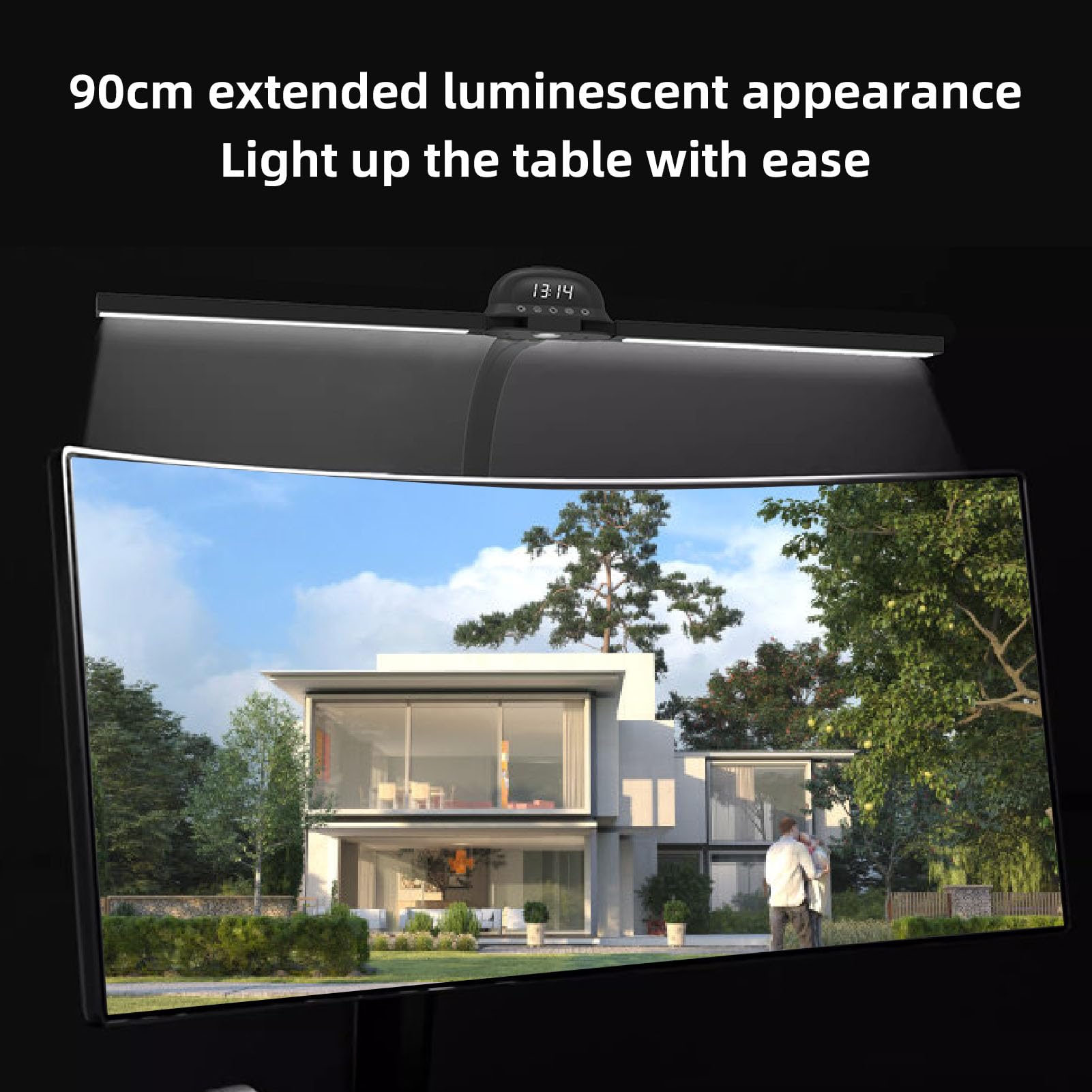Bewinner Lampada da Scrivania a LED con Morsetto, Lampada da Scrivania per Architetto a Doppia Luce, Lampade per Monitor per Computer Dimmerabili in Continuo da 2000 Lm, Lampada da (Spina