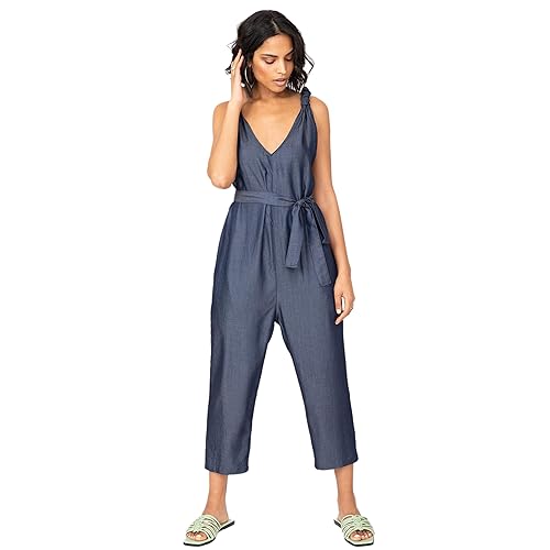 fitted denim jumpsuit uk