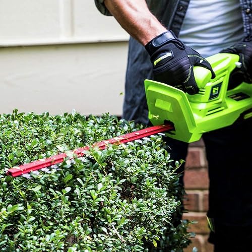 Miniatura 6 de Greenworks Cortasetos inalámbrico de 24 V 22 pulgadas, batería de 2.0 Ah y cargador incluidos