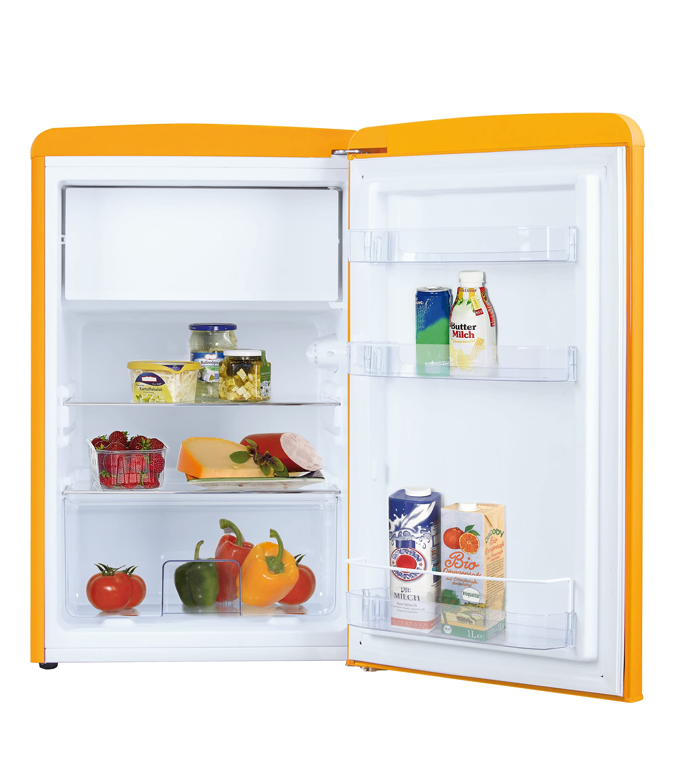 Amica Retro Kühl-Gefrierkombination 108 L 87,5 x 55 x 61,5 cm KS 15613 Y