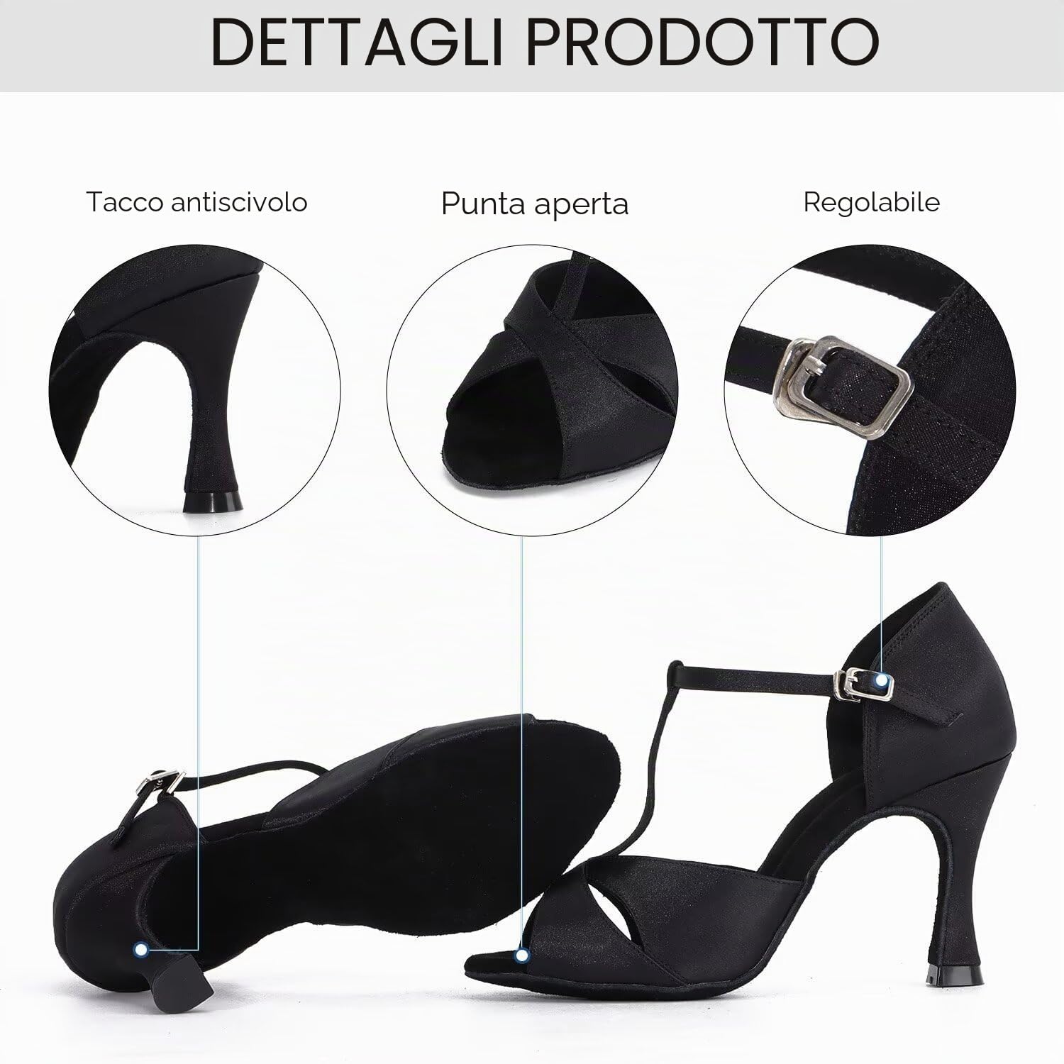 Scarpe da Ballo Donna Salsa Latina Performance Scarpe da Ballo Scarpe da Ballo Latino da Donna Scarpe da Ballo Professionali